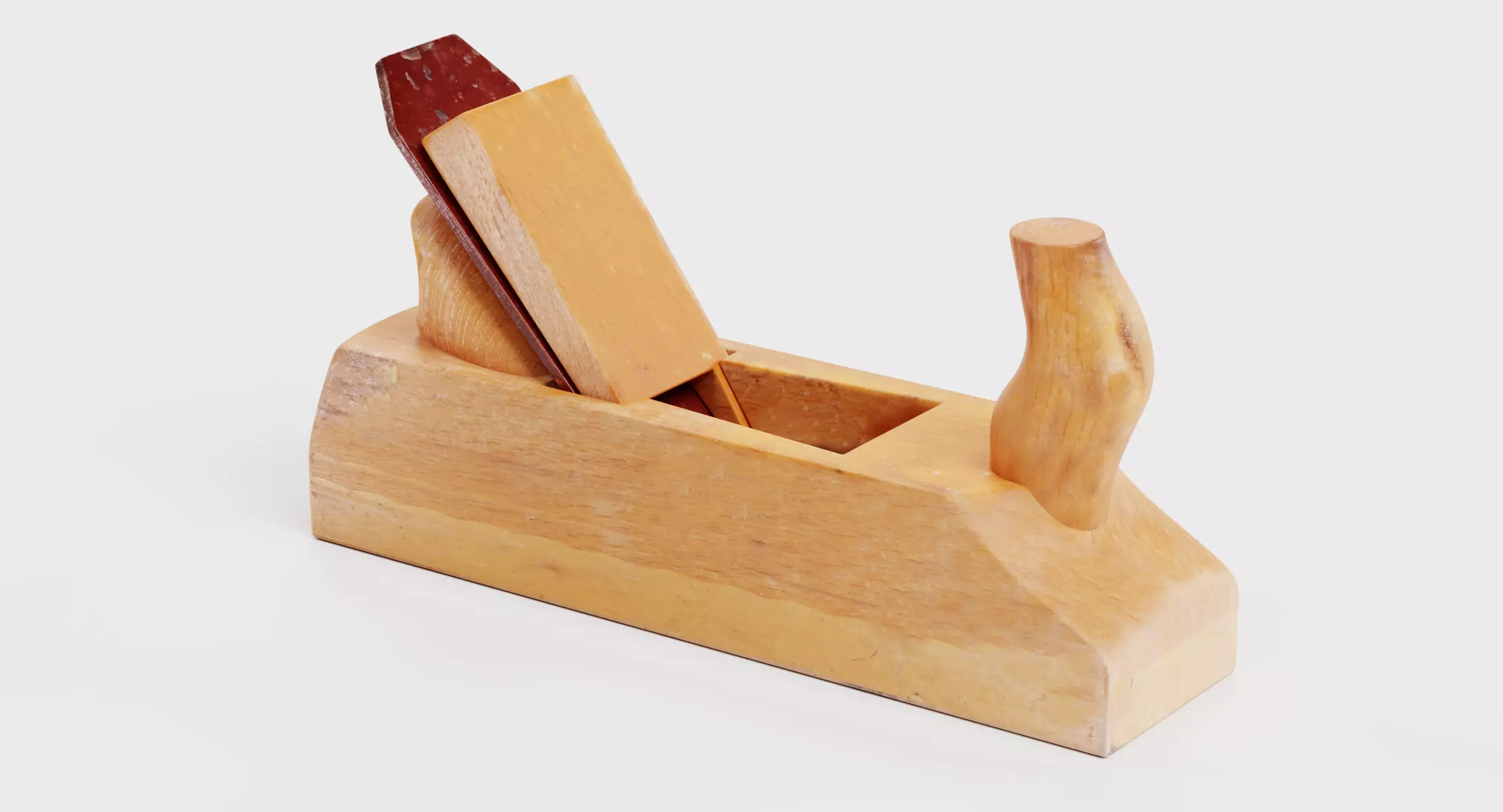 Jack Plane V2 - Wooden Carpentry Tool 3D model