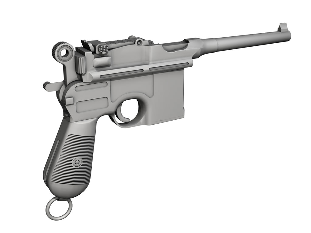 Mauser C96 Broomhandle  3D model_23