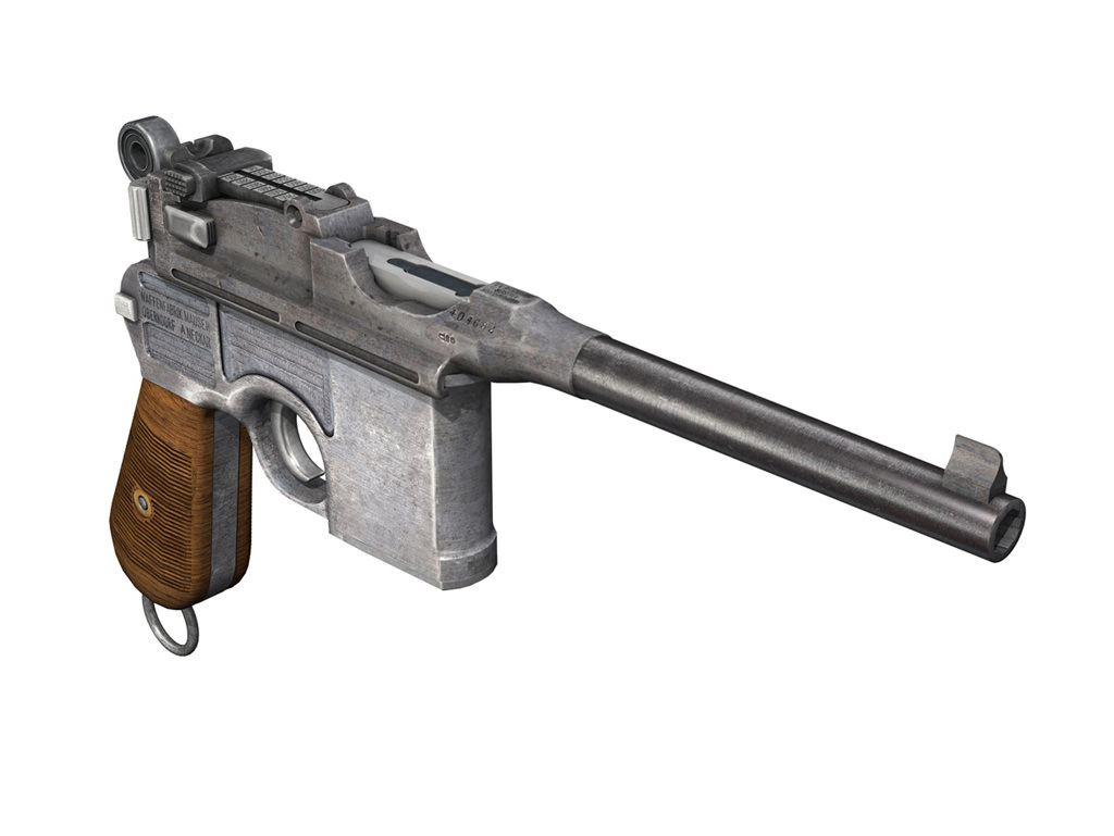Mauser C96 Broomhandle  3D model_5