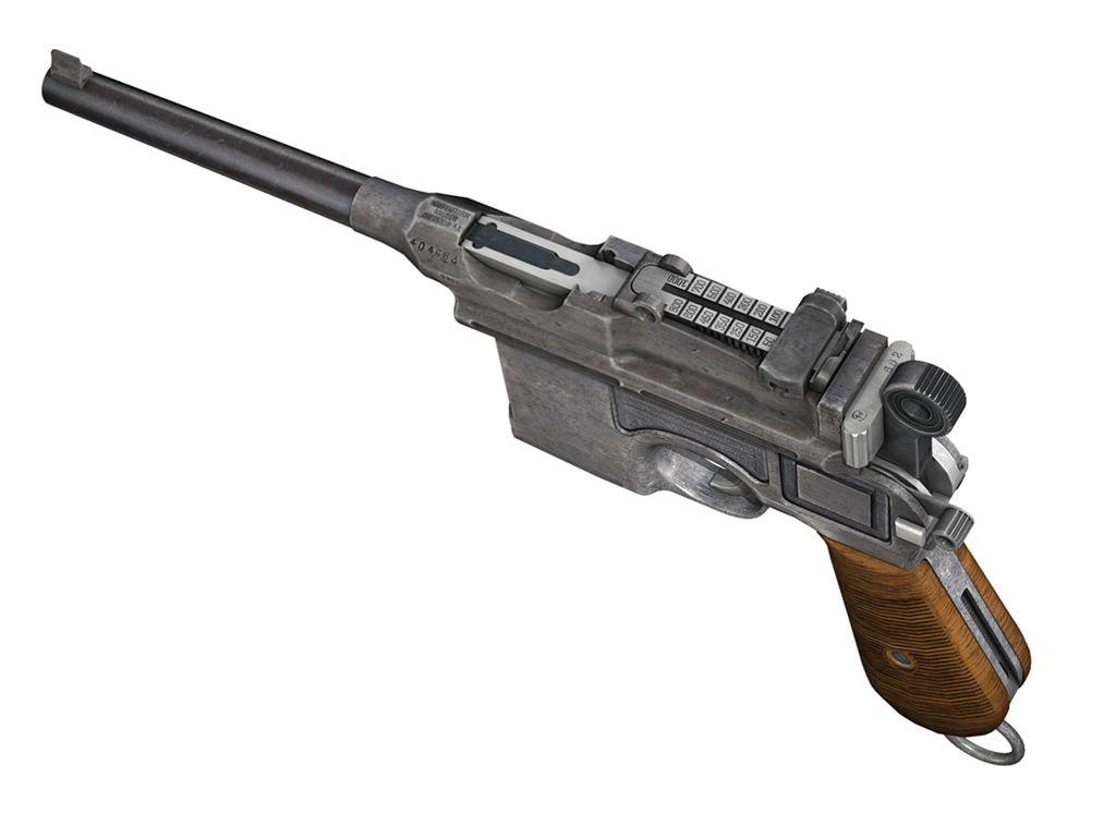 Mauser C96 Broomhandle  3D model_9