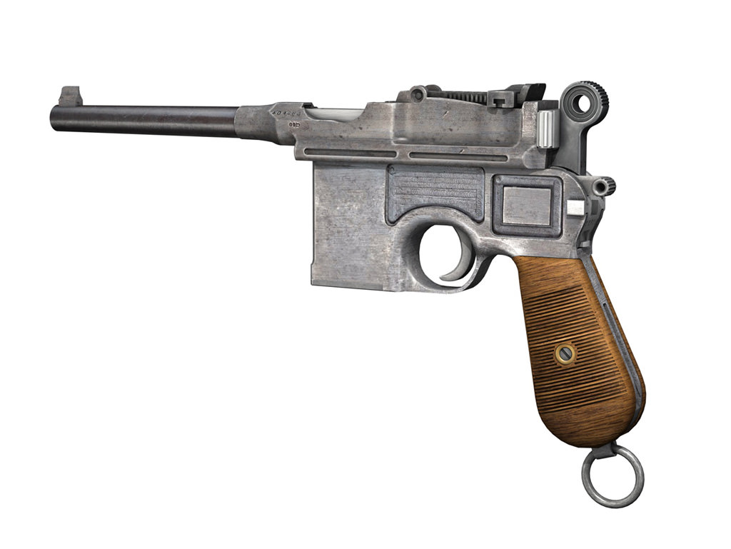 Mauser C96 Broomhandle  3D model_8