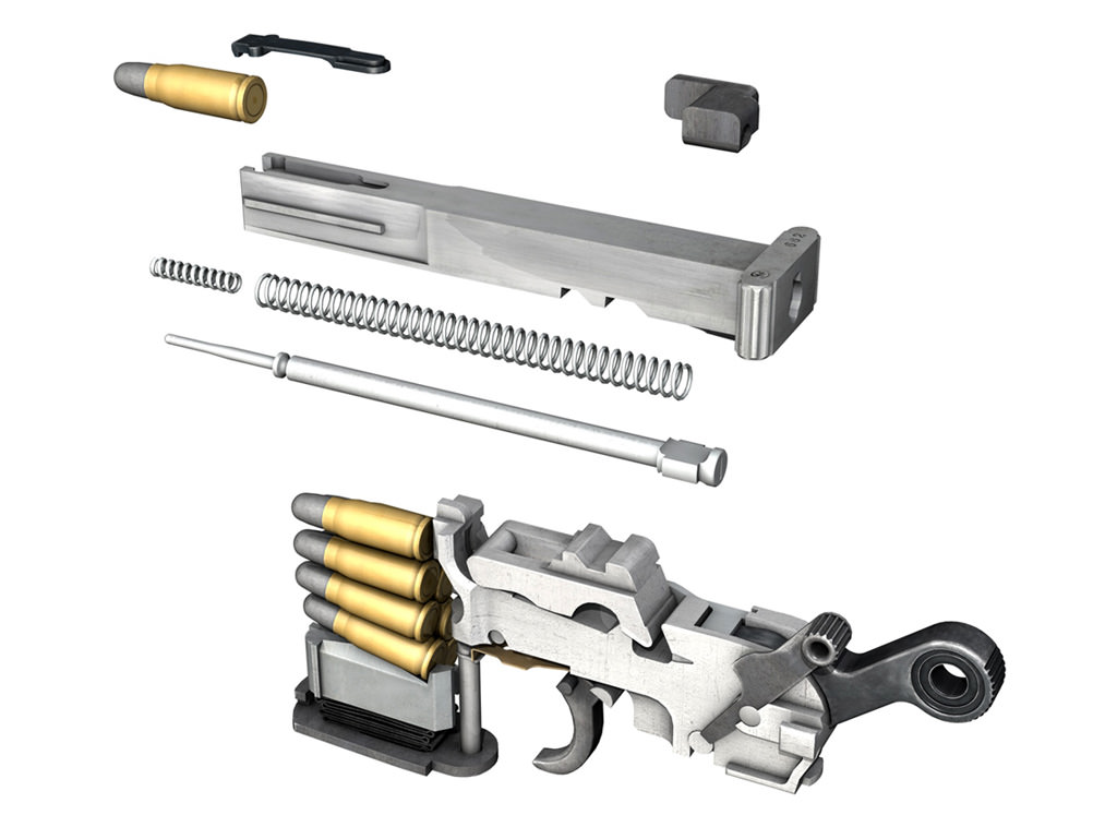 Mauser C96 Broomhandle  3D model_19