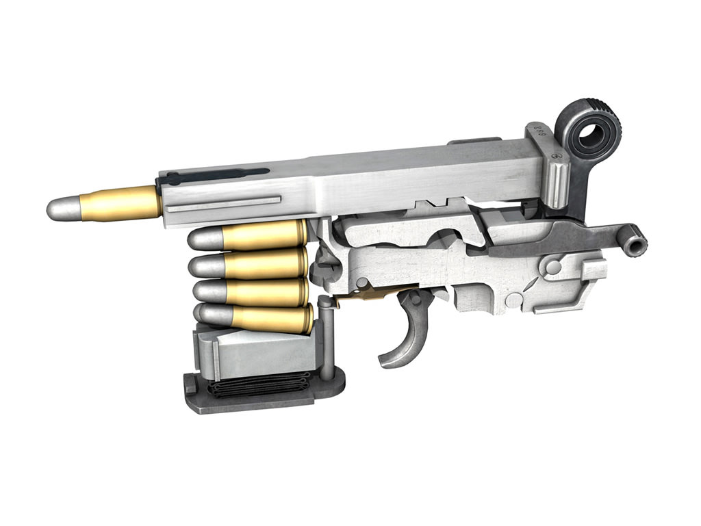 Mauser C96 Broomhandle  3D model_17