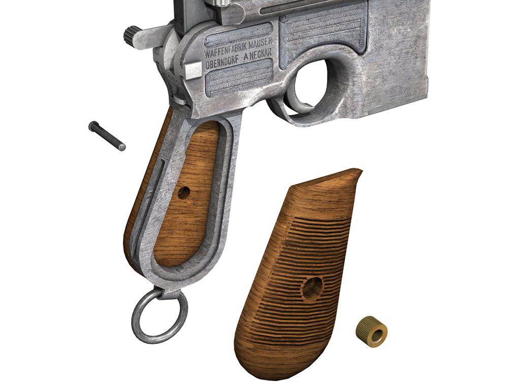 Mauser C96 Broomhandle  3D model_14