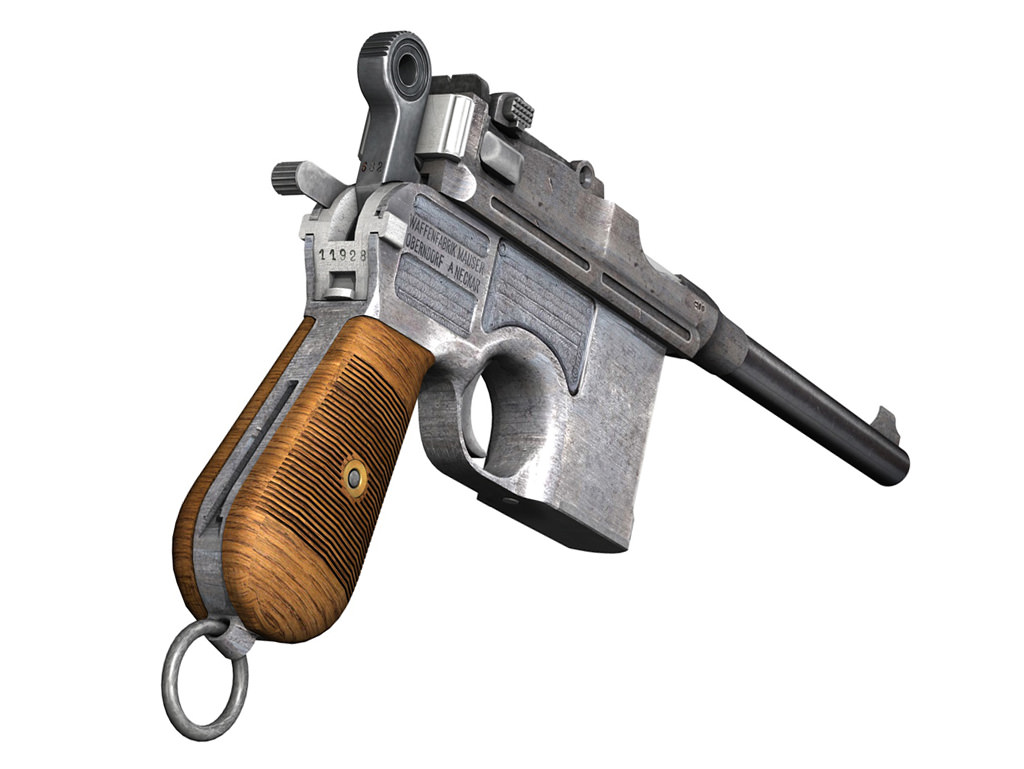 Mauser C96 Broomhandle  3D model_10