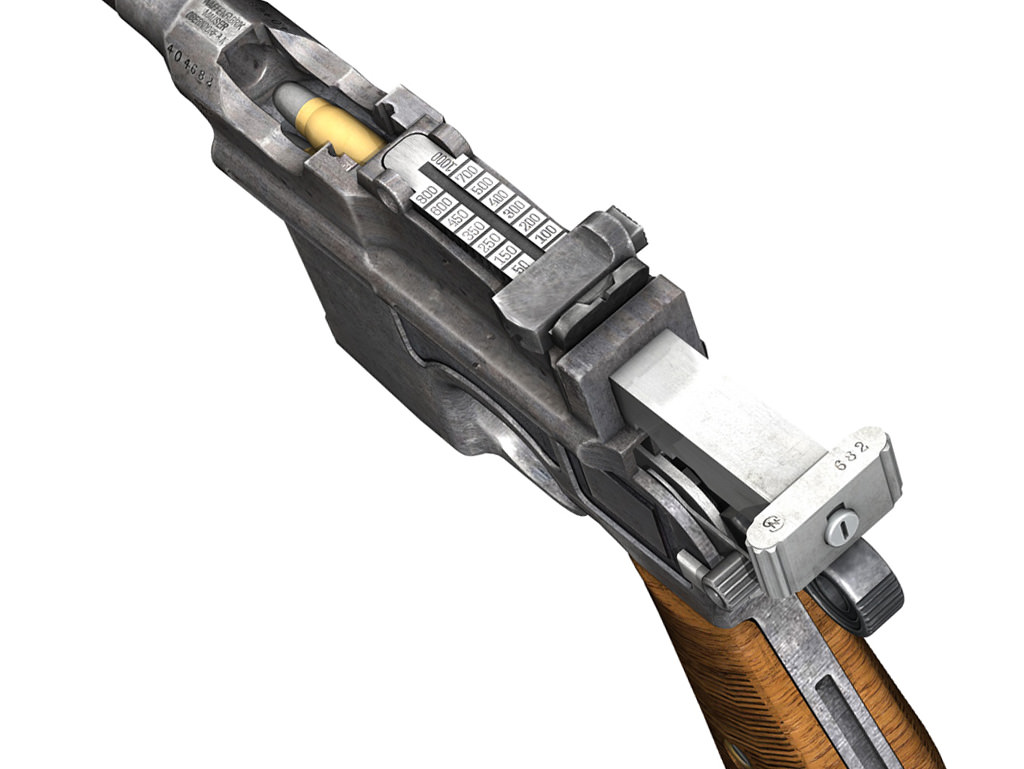 Mauser C96 Broomhandle  3D model_13