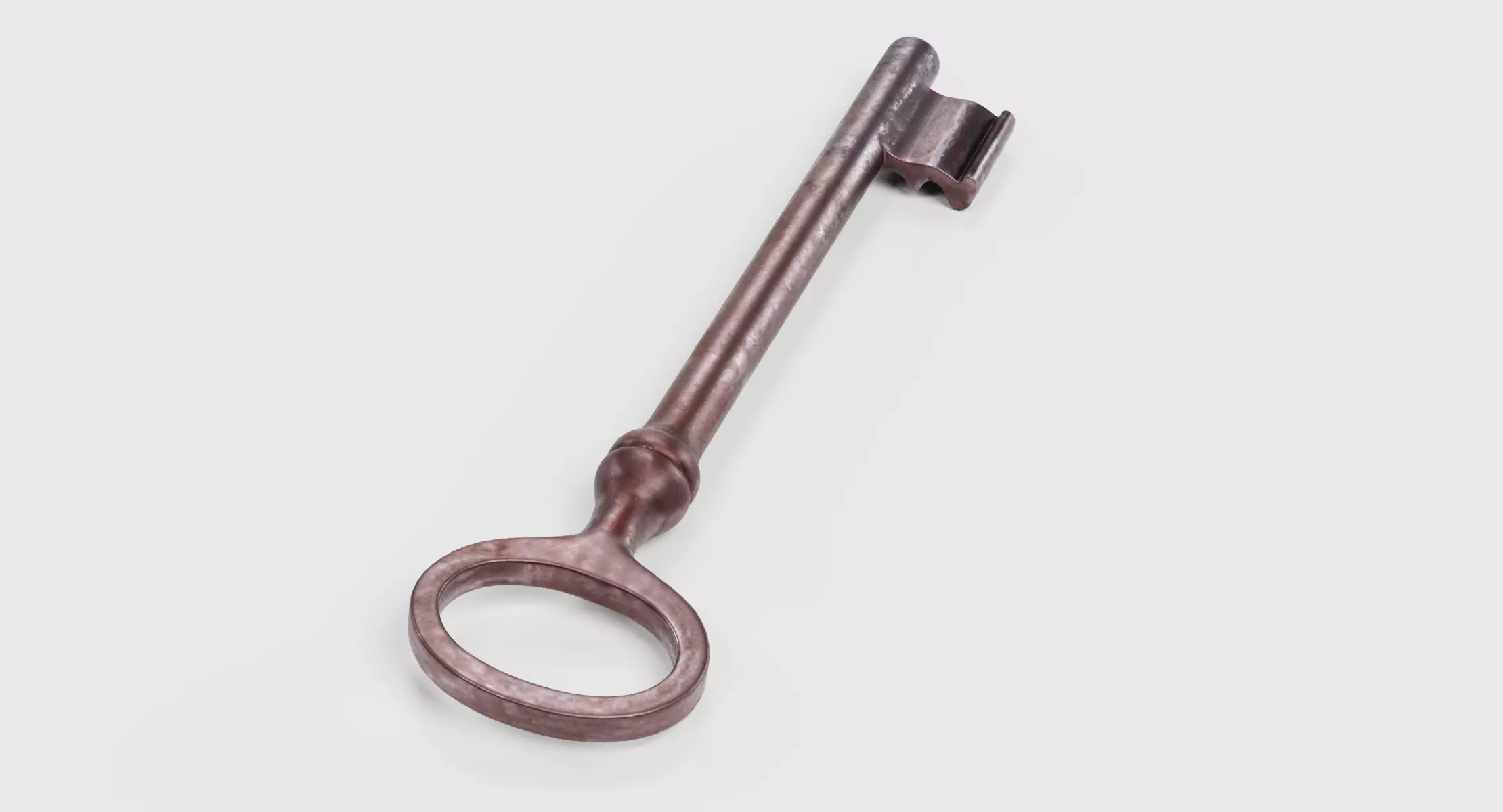 Key V2 - Rusty Hollow Barrel Skeleton Key 3D model