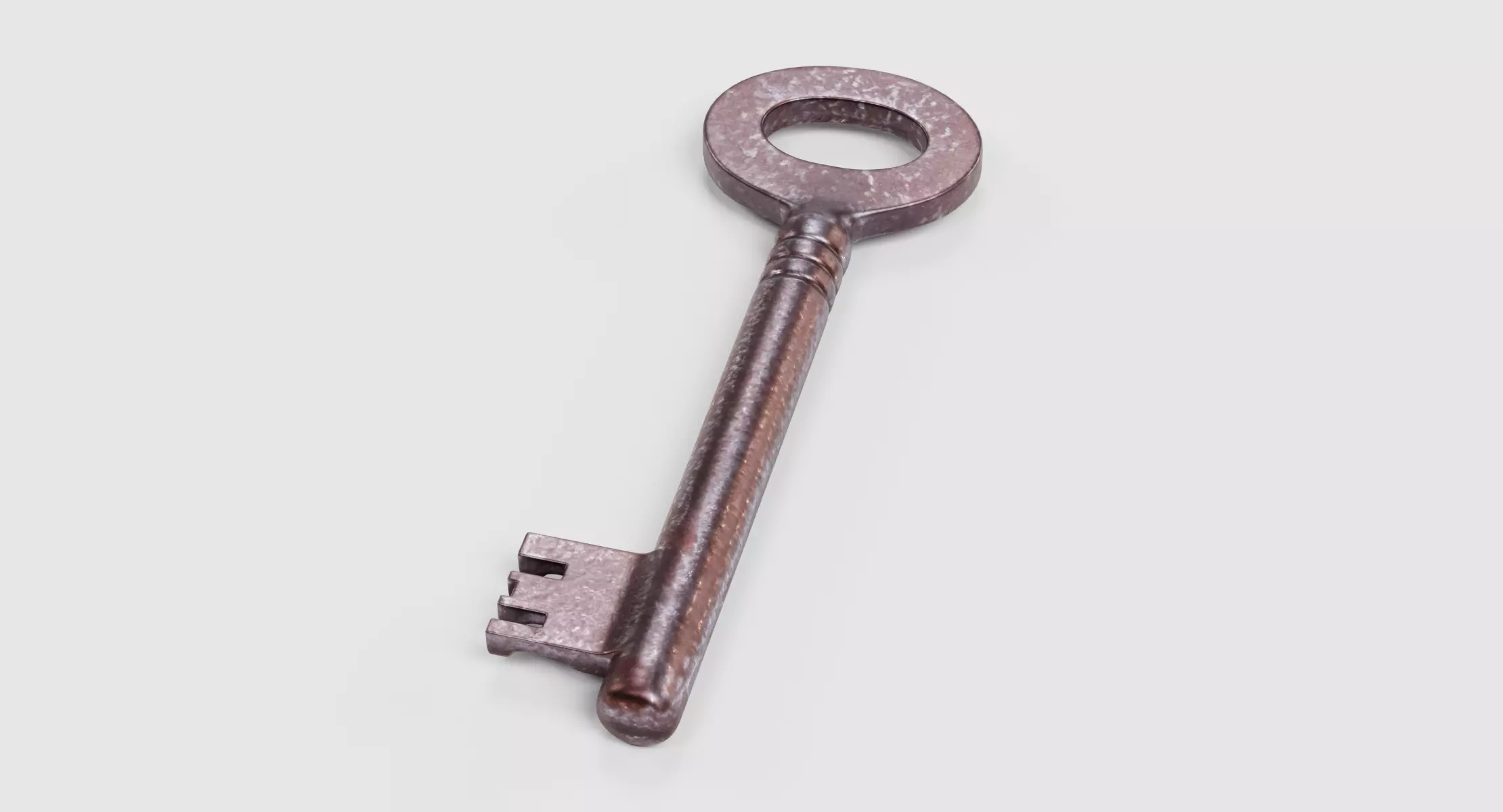 Key V3 - Rusty Hollow Barrel Skeleton Key 3D model