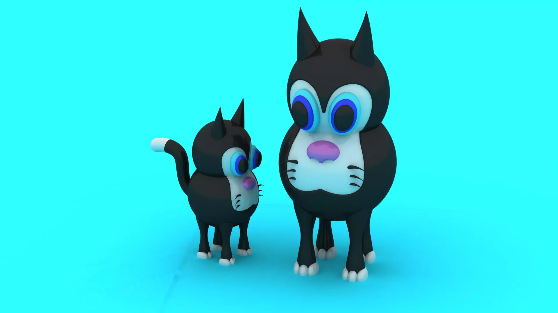 Cute Cat Toy 3D Printable Model 3D print model