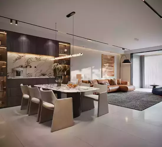 Warm Contemporary Apartment Living