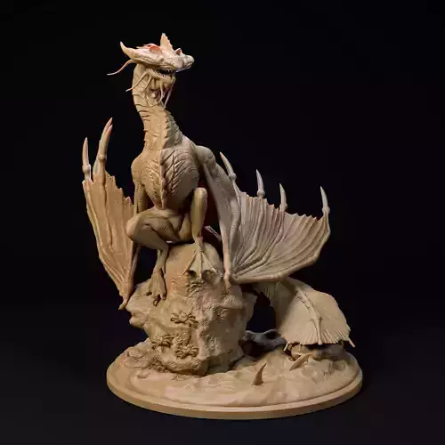 Hammerhead dragon pre-supported dragon