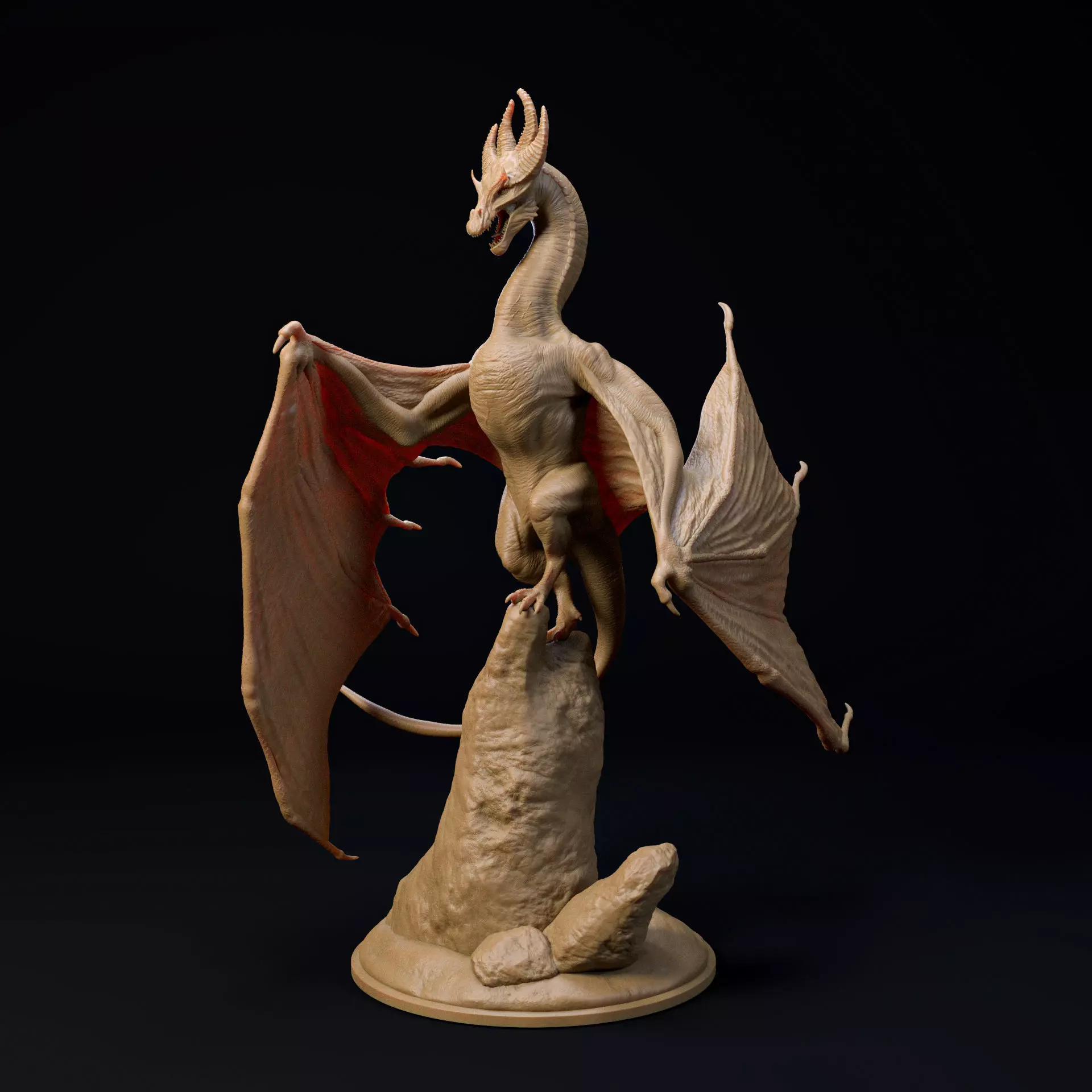 Regal dragon pre-supported dragon FREE Free 3D print model