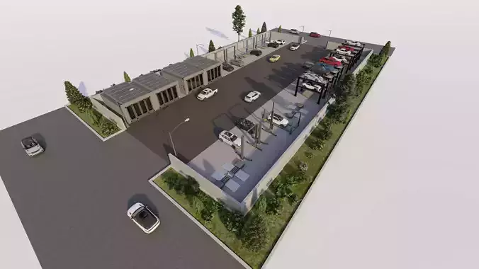 Car garage- Garage Body Straightener-Parking-Parking Lot