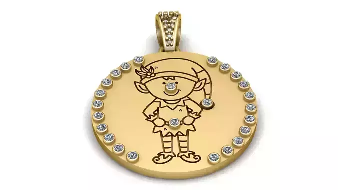  SUMMER COIN PENDANT 3D PRINTABLE MODEL