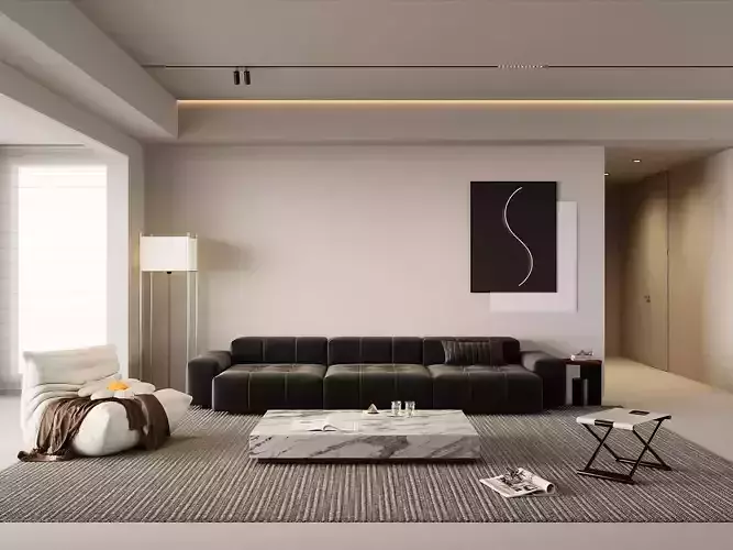 Modern Minimalist Living Room