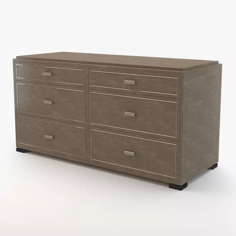 Black and Key - Strand Chest of Drawers 3D model_0