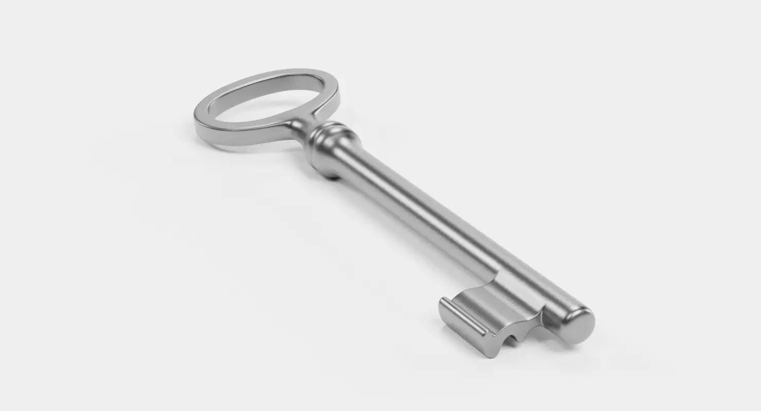 New Key V2 - Universal Hollow Barrel Skeleton Key 3D model