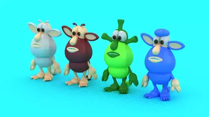 Booba 2 Series Character Toy 3D Printable Model