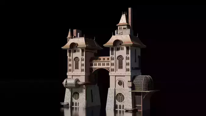 Steampunk Building - House 27