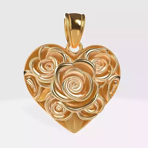Modern Heart Pendant 5
