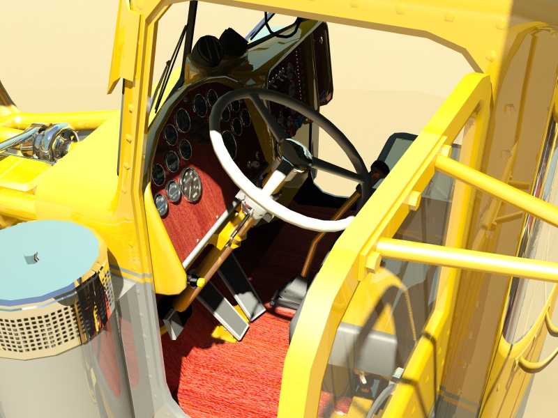 Custom Semi Truck 3D model_7