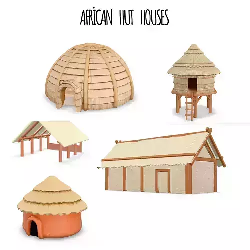 PRIMITIVE AFRICAN HUT SHELTER HOUSE COLLECTION