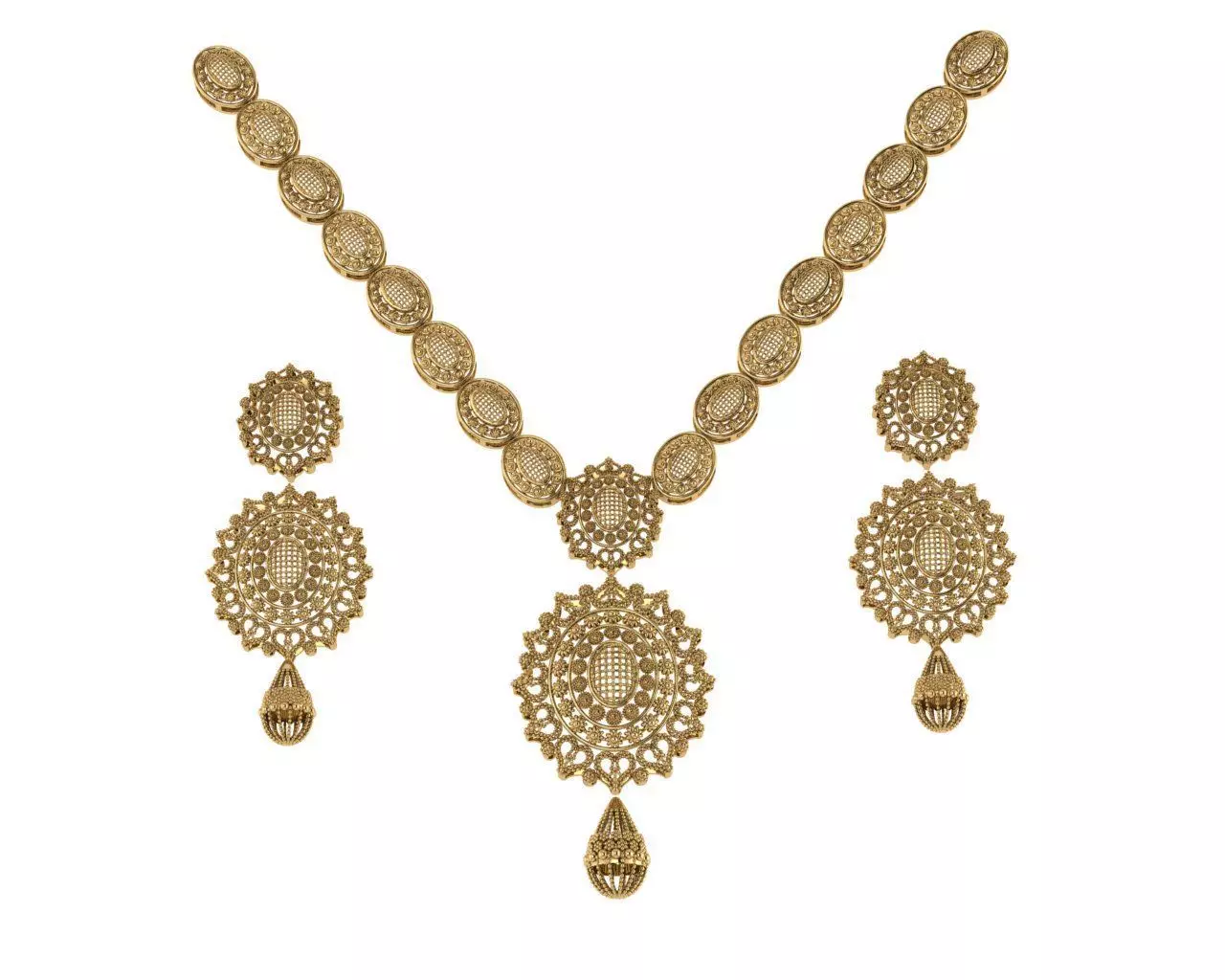 Indian Traditional Necklaces 3D print model