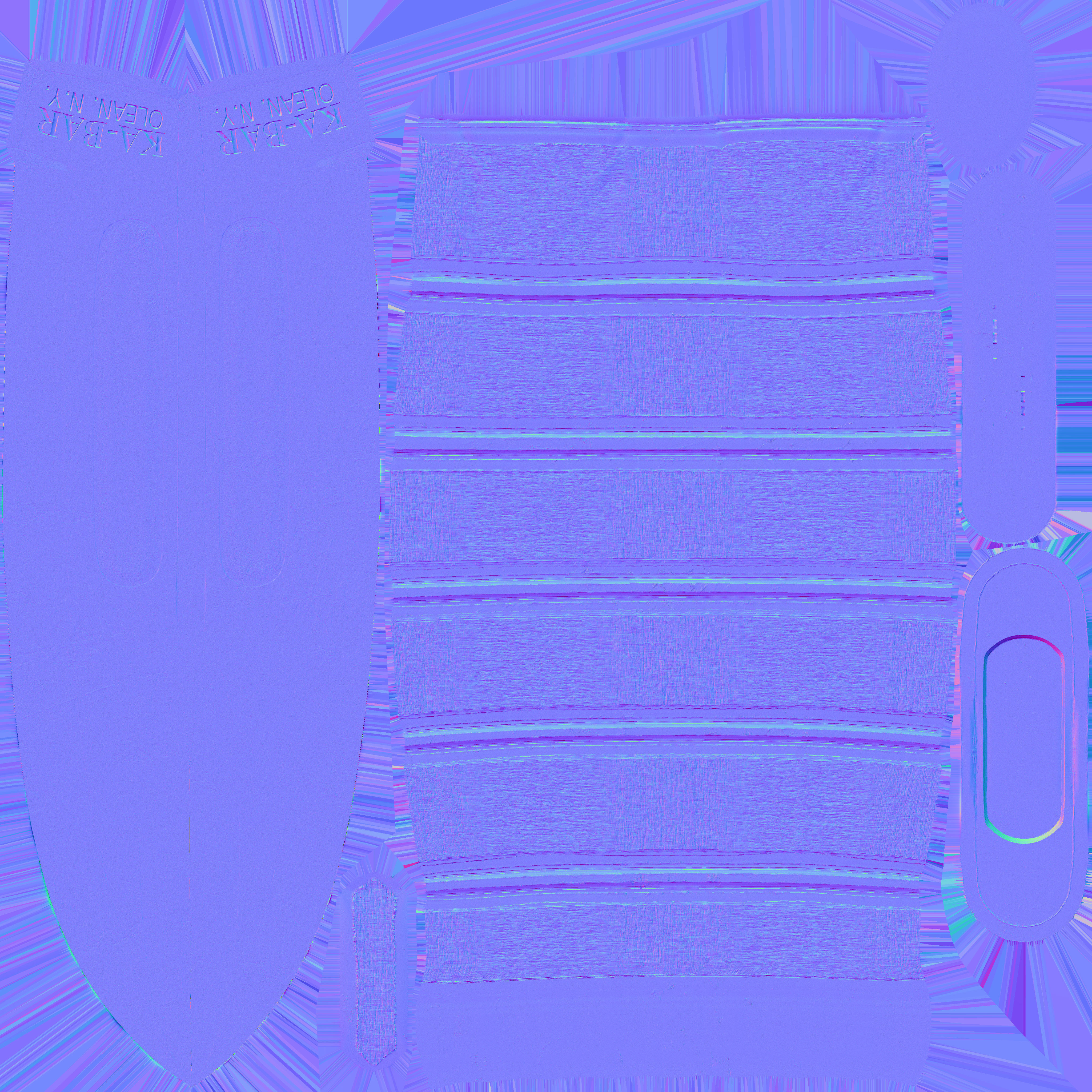 Kabar Knife Pack with Sheath 3D model_34