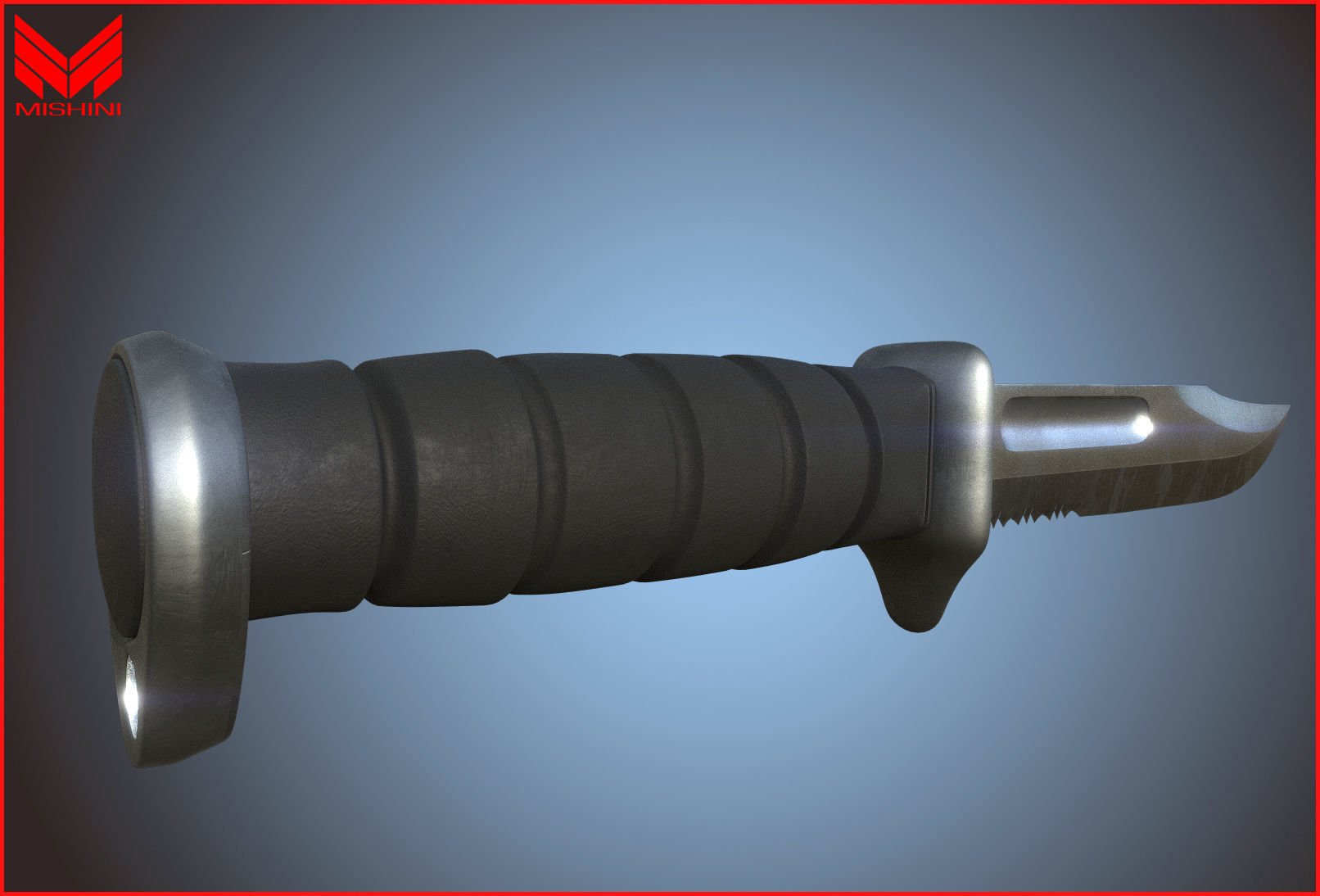 Kabar Knife Pack with Sheath 3D model_18