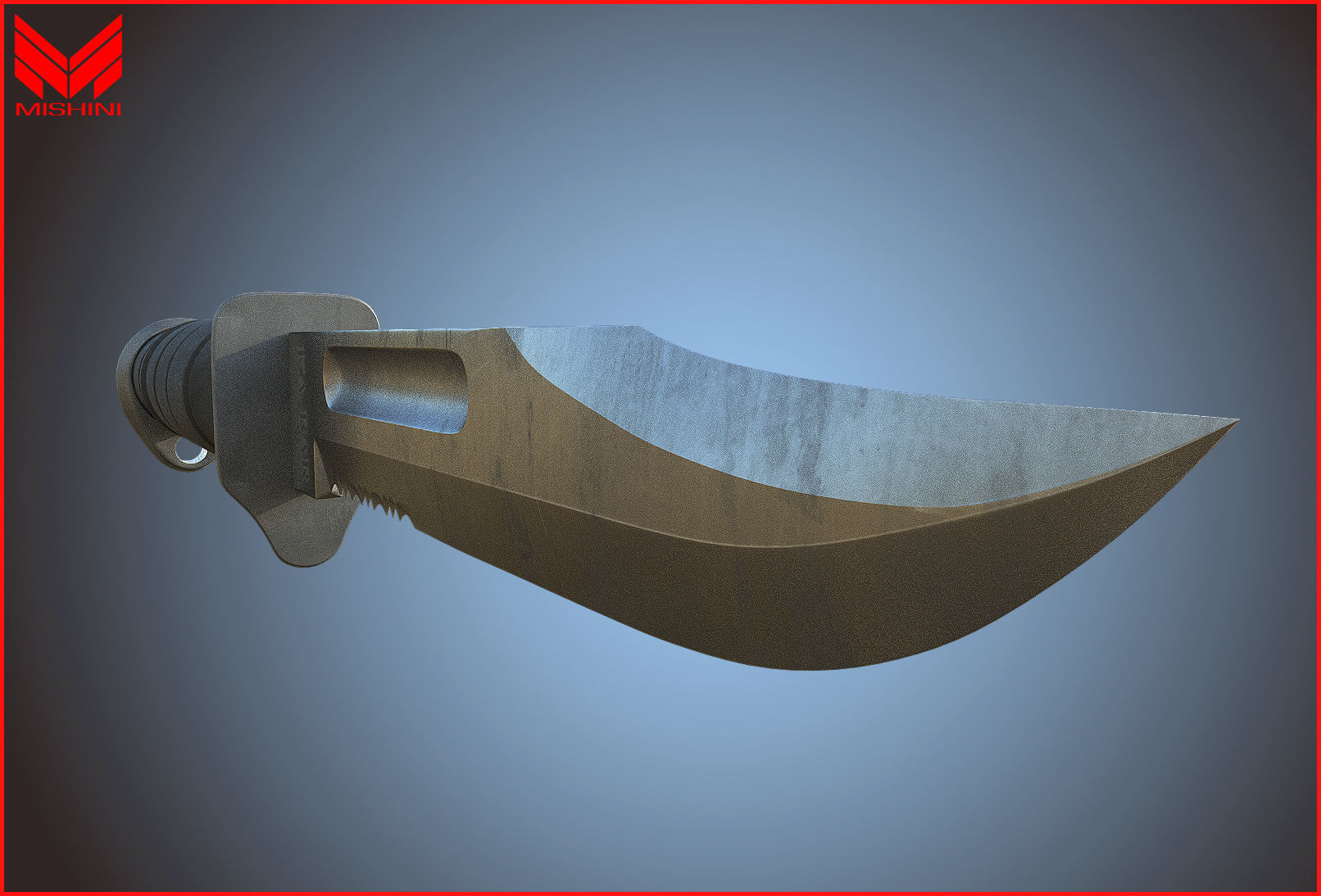 Kabar Knife Pack with Sheath 3D model_25