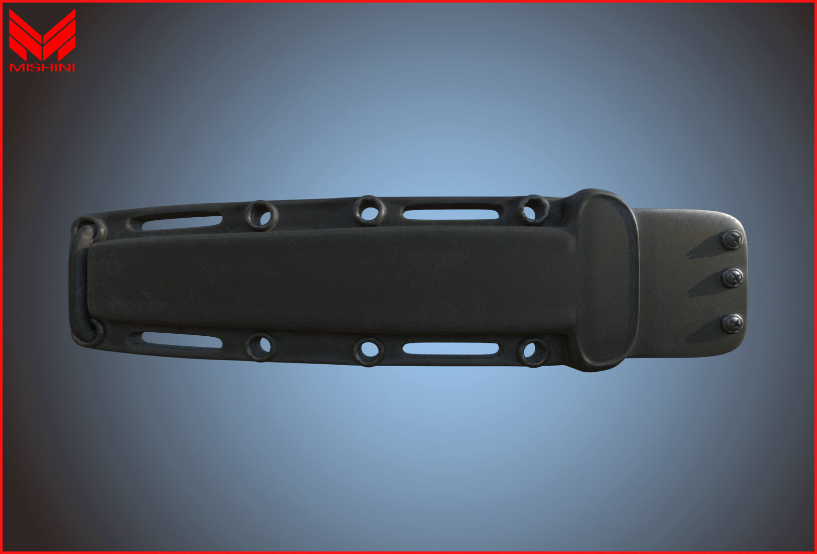 Kabar Knife Pack with Sheath 3D model_20