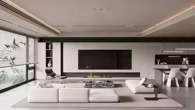 Modern Minimalist Living Room