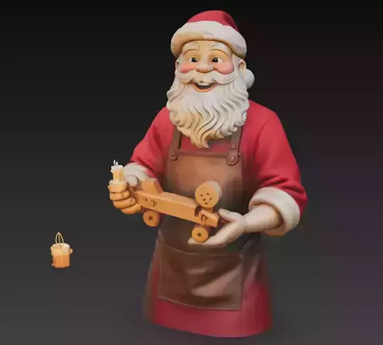 Santa Builder - Christmas Workshop 3D Character Sculpture