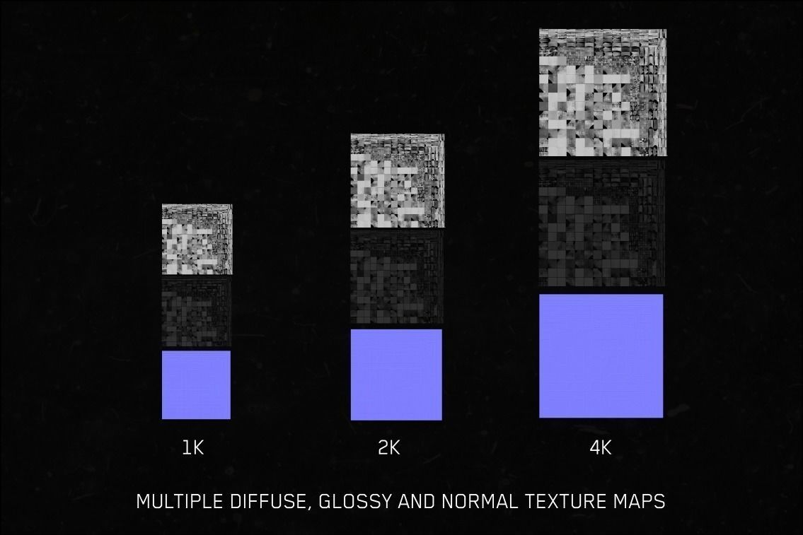 PBR 4K Textured Rubik Cube Low-poly 3D model_3