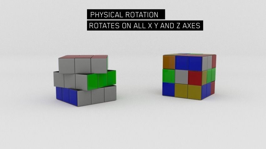 PBR 4K Textured Rubik Cube Low-poly 3D model_1