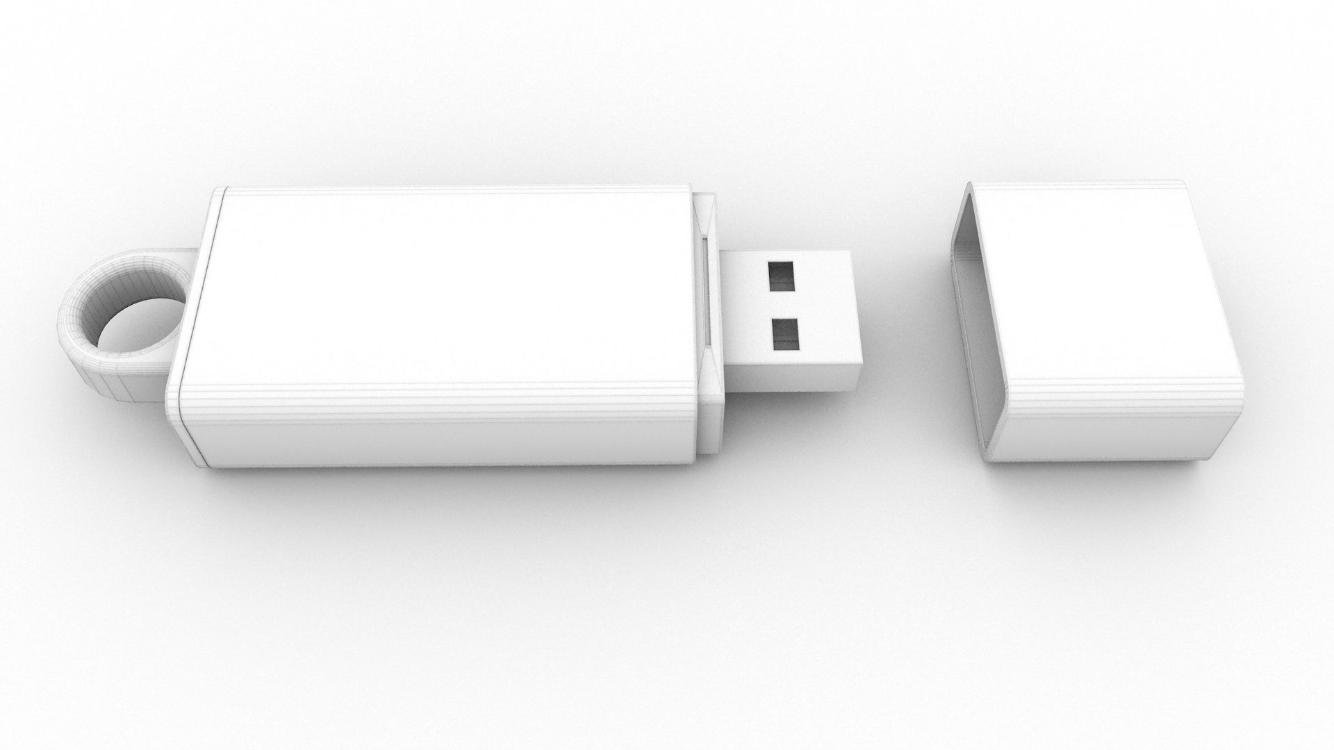 USB Memory stick 3D model_3