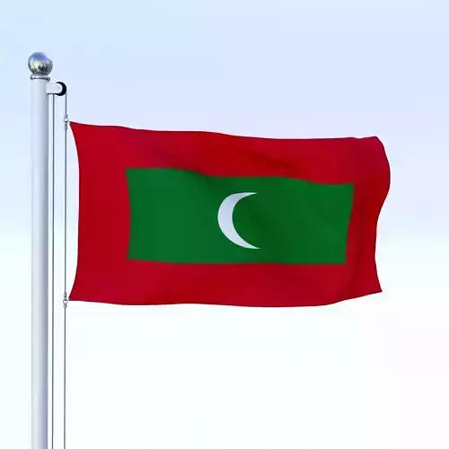 Animated Maldives Flag