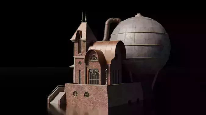 Steampunk Building - House 29