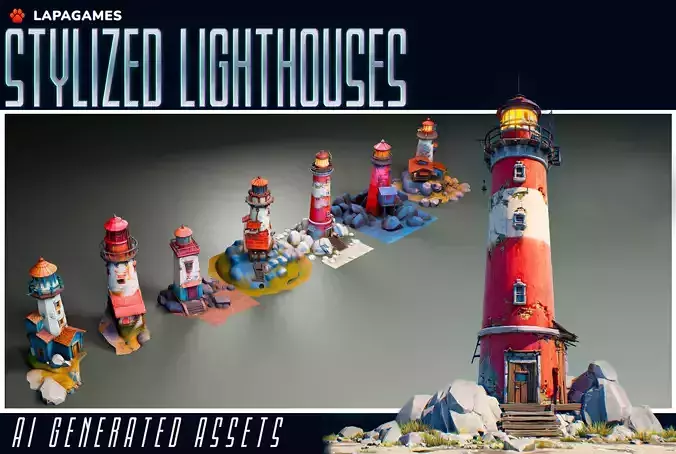 Stylized Lighthouses