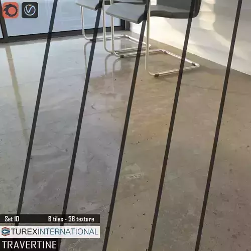 TUREX INTERNATIONAL Travertine Tiles Set