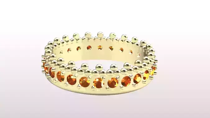 The Textured Crown Eternity Ring File Item 37