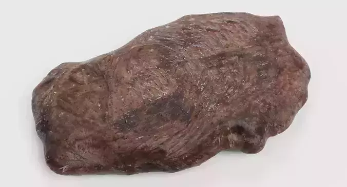 Rare Rump Steak - Realistic Cooked Beef Meat Cut 3D model 7
