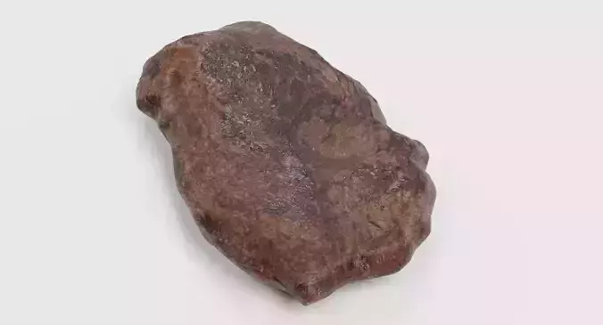 Rare Rump Steak - Realistic Cooked Beef Meat Cut 3D model
