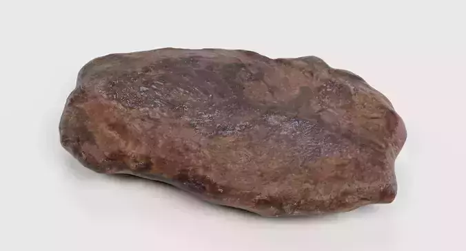 Rare Rump Steak - Realistic Cooked Beef Meat Cut 3D model 5