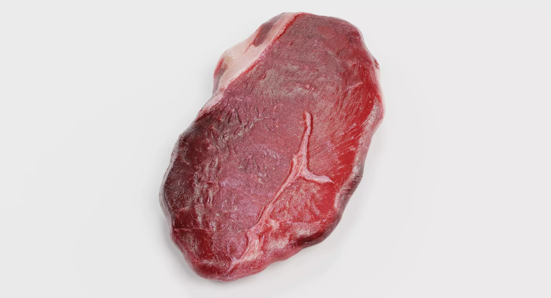 Raw Rump Steak - Realistic Uncooked Beef Meat Cut 3D model
