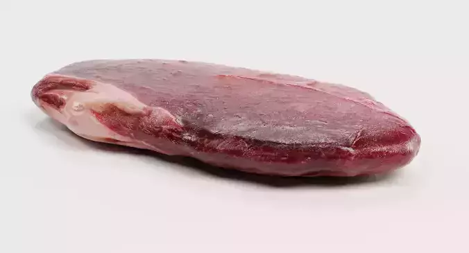 Raw Rump Steak - Realistic Uncooked Beef Meat Cut 3D model 7