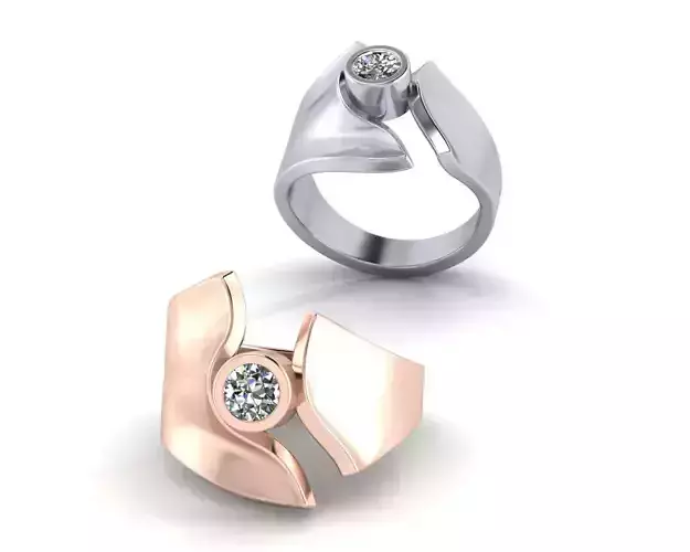 round engagement jewelry ring