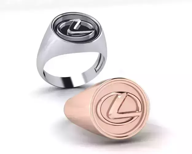 Lexus signet gold ring