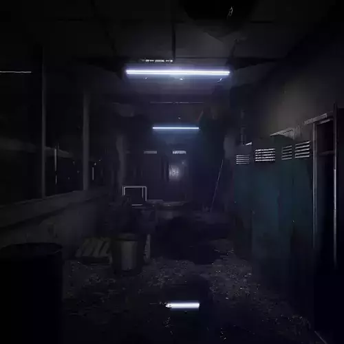 Horror School corridor and bathroom Environment