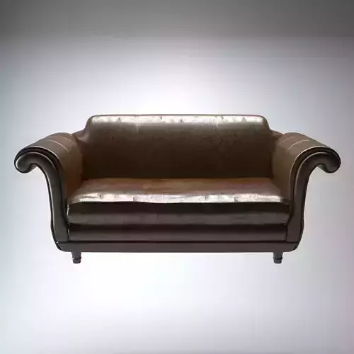 Regency Leather Sofa